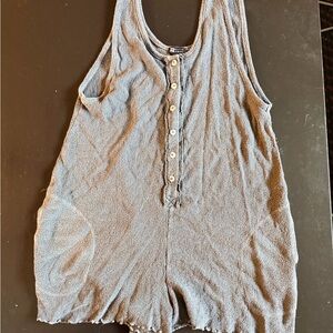 Billabong Charcoal Textured Romper